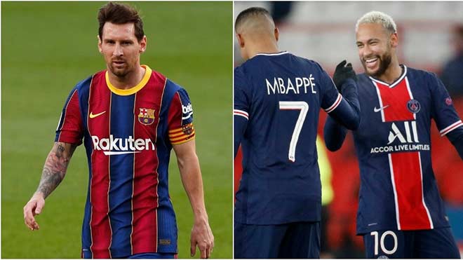 Messi và Barca sẽ phải đối đầu Neymar - Mbappe tại vòng 1/8 cup c1