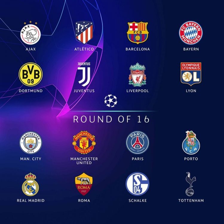 16 đội xuất sắc giành slot vào vòng 1/8 giải Champions League