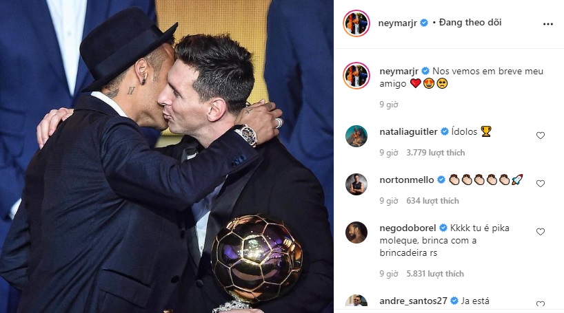 Neymar gửi thông điệp tới Messi trước trận đại chiến